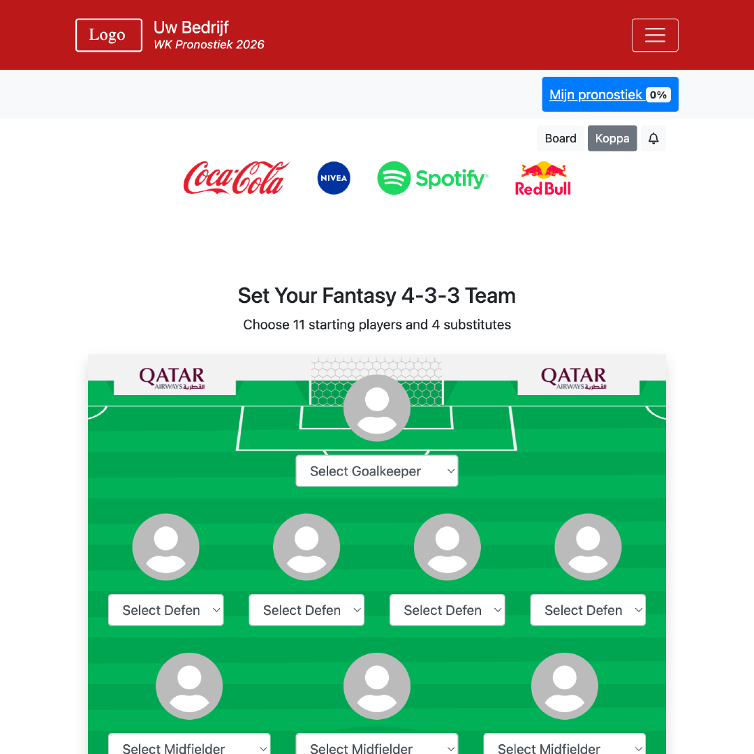 Fantasy Team - WK 2026