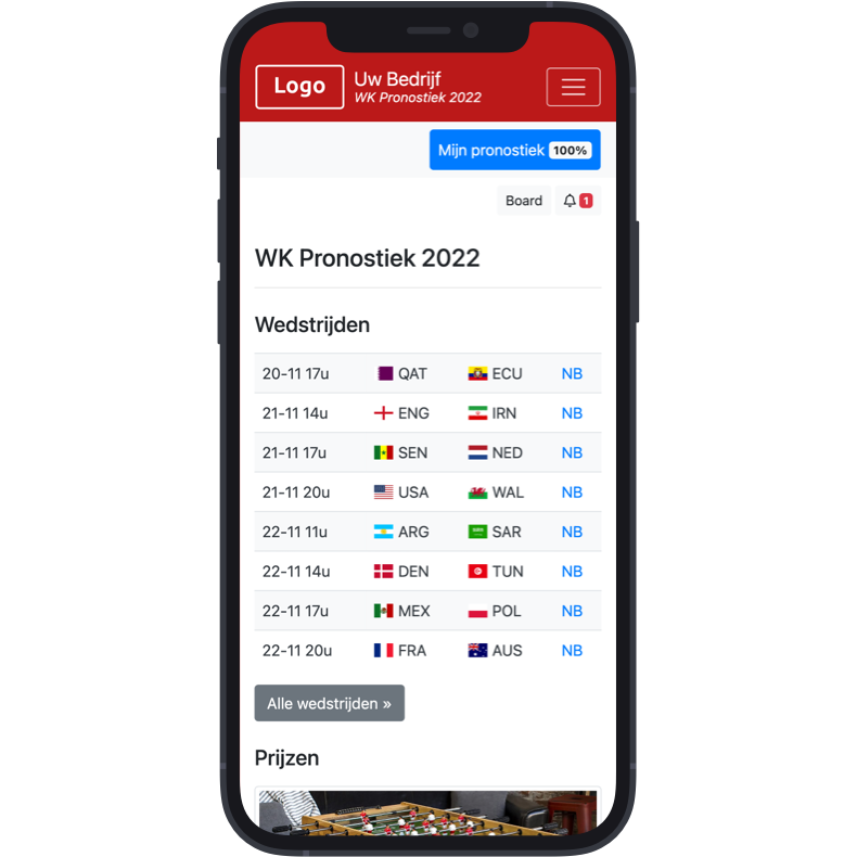 Installeer als App - WK 2026